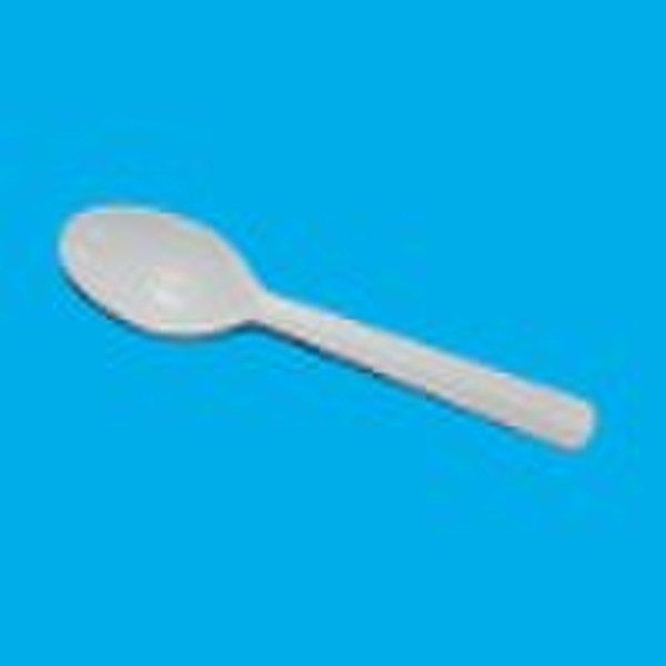 Disposable plastic teaspoon