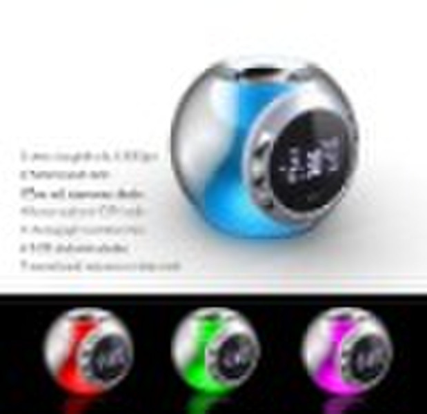 Natural sound  clock with seven color LED light