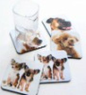 Glass  Rubber Coaster