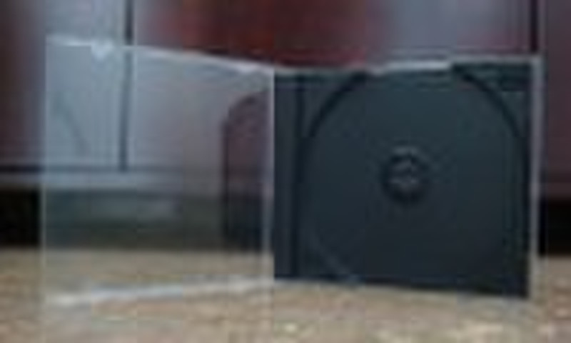 10.4mm Single CD case with Black tray.