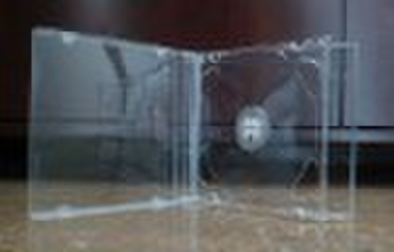 10.4mm Double CD box with Transparent tray.