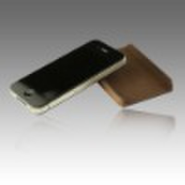 Leather hard back case for iPhone 4 case