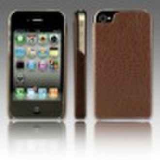 Genuine leather hard back case for iPhone leather