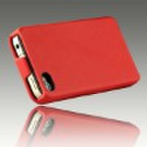 Authentic leather flip hard case for iPhone 4 leat