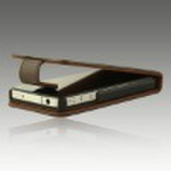 Brown authentic leather case for iPhone 4g