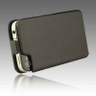 Genuine leather flip for iphone 4 pouch