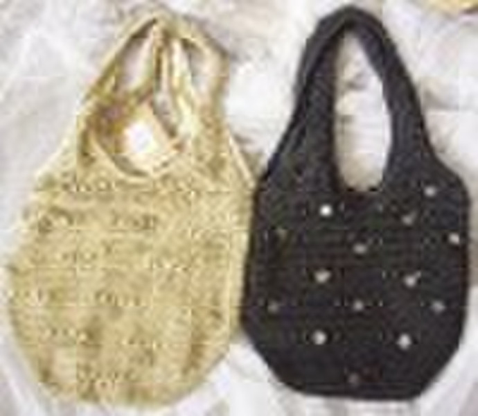 kitting/crochet acrylic fibers handicraft lady bag