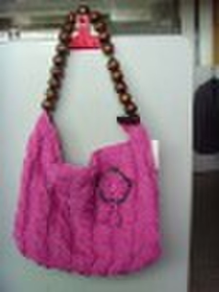 kitting/crochet acrylic fibers handicraft lady bag