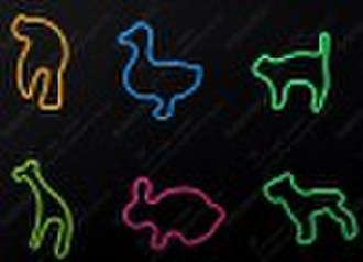 Animal shaped silicone rubber bands