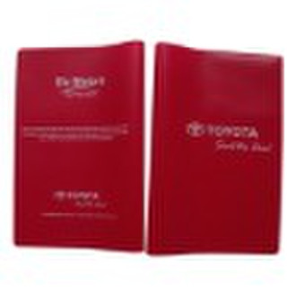 Soft PVC Book Cover for Motor Vehicle Manual Book
