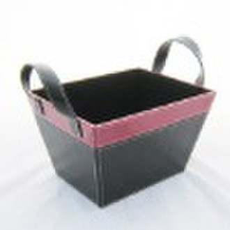 faux leather (pu,pvc) or genuine leather storage b