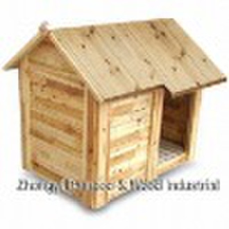 Wood pet house