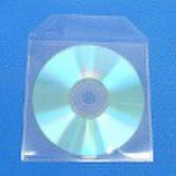 Plastic CD Sleeve with Flap CPP Sleeve