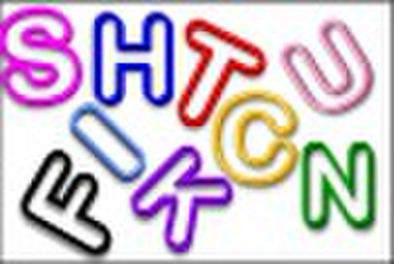 Top quality alphabet rubba bandz(12 Pack)