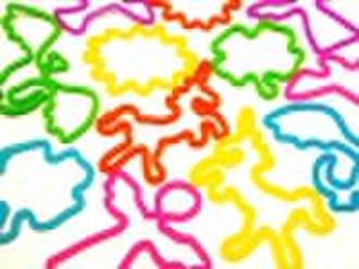 Mystical Fun Shapes Rubber Band Bracelet (12 Pack)