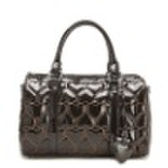 black PU fashionable handbags for ladies