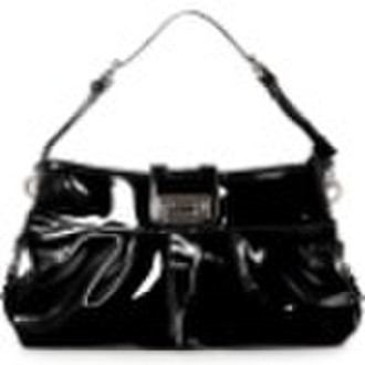 black fashionable PU handbag for ladies