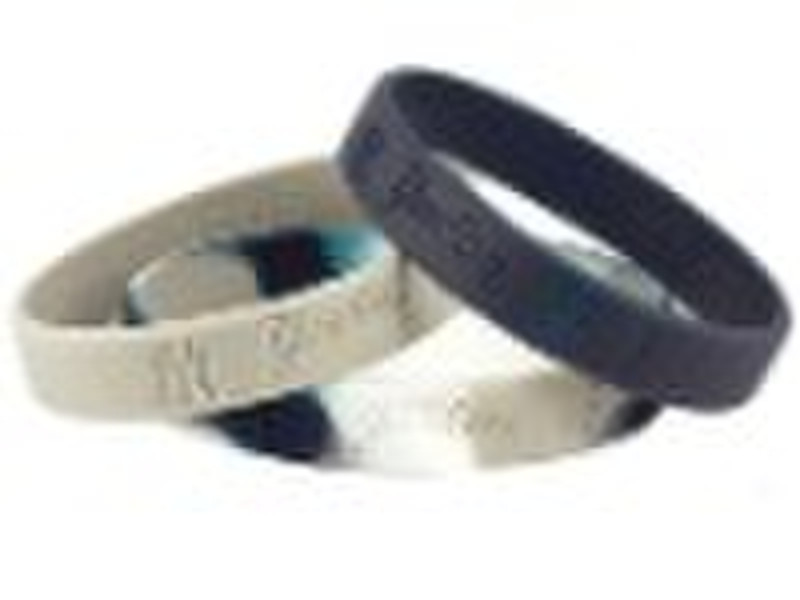 debossed silicone wristband