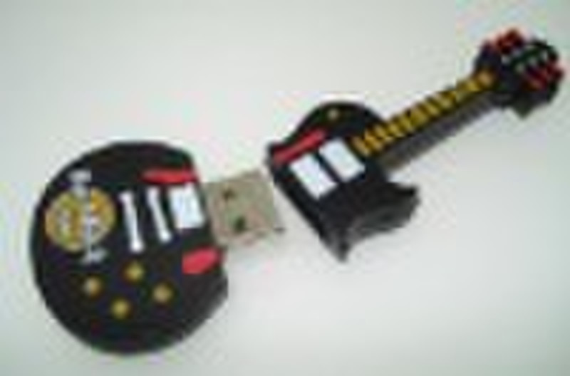 Silikon USB Halter in Gitarrenform