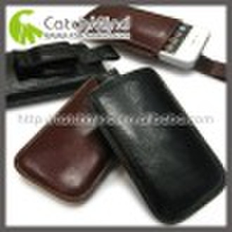 Deluxe genuine leather case for Iphone 3g