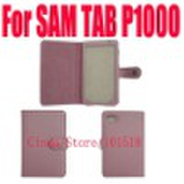 pink leather case skin for Samsung Galaxy Tab P100