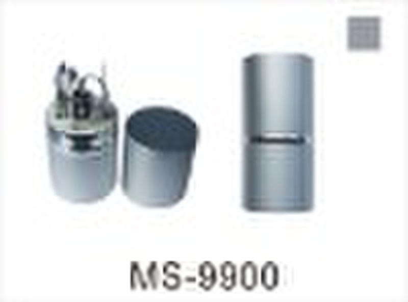 Round Manicure Set with aluminum case