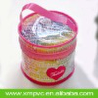 Round PVC Gift Pouch with Handle XYL-001