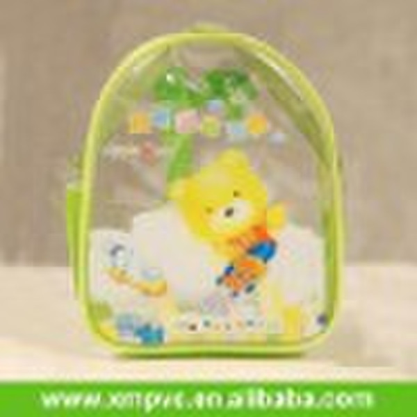 Clear pvc backpack for kids