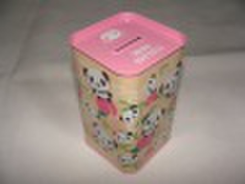 Gift metal coin box with carton design (GF-0065)