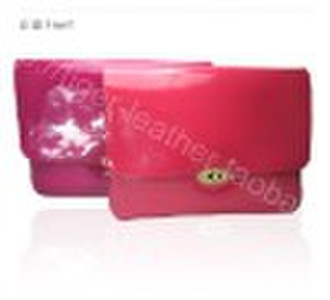 genuine leather red computer bag portfolio