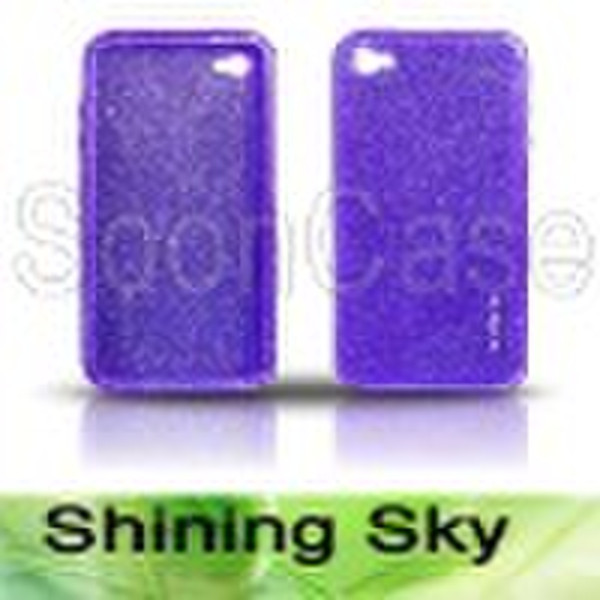 Shining purple Silicone Skin Cover Case