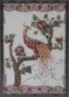 Bird hand painted needlepoint canvas