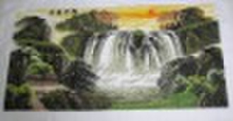 Hand made cross stitch embroidery