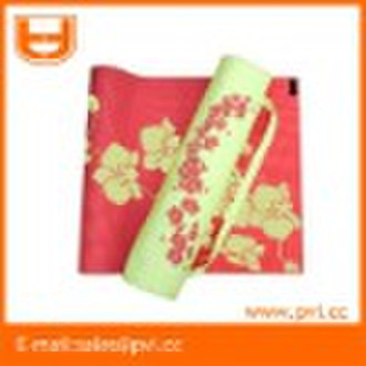 Coral and Green Yoga Mat Bag