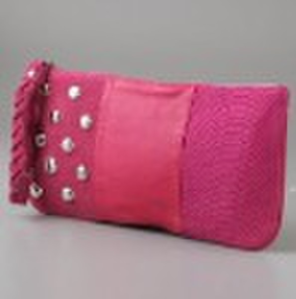 crocodile PU evening bag