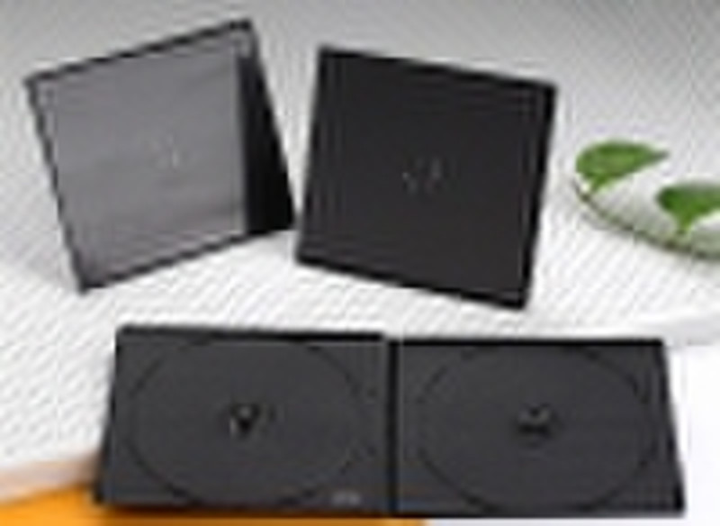 7mm double short  black dvd case