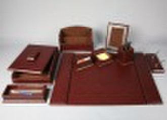 Leather desk set