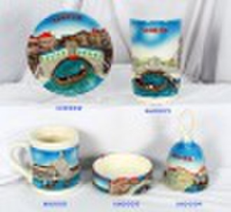 ceramic embossment souvenirs
