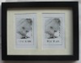 beautiful  double pictures of wooden photo frame