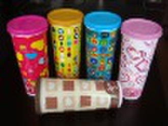 500ml Plastic Tumbler with Lids