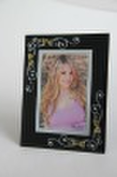 decorative silk print glass picture frame(GTJ123/2