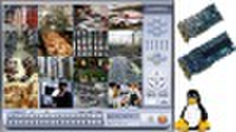 Linux PC DVR - Max 36ch 1080fps CIF/D1 recording