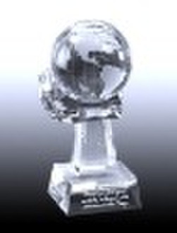 high-rise shape crystal trophy