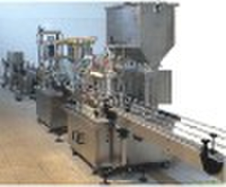 automatic liquid filing and capping line