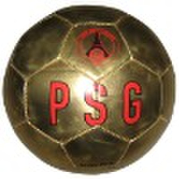 Metallic leather football