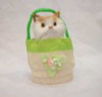 cute animal toy kitty in bag