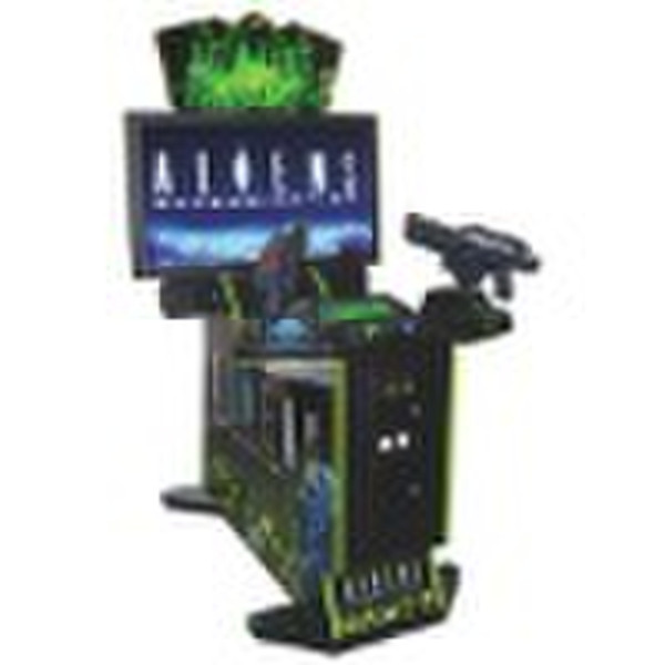 Aliens shooting coin operated  game machine