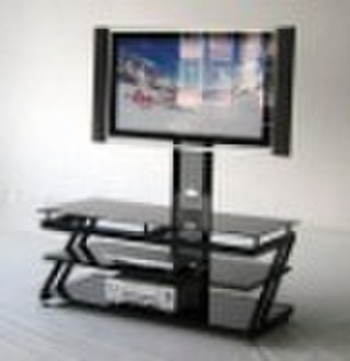 glass TV stand  with tilt bracket