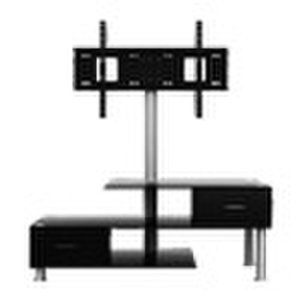 Tempered Glass TV Stand with drawer