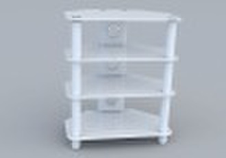 White glass TV Stand YV-1351W60